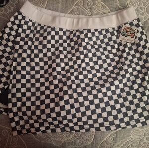 Sally & Honey Black and White Checkerboard Skirt